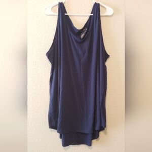 Terra & Sky Navy High-low Tunic, Size 3x (24-26)